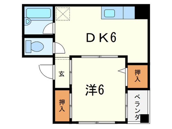 ハイツ片岡の物件間取画像